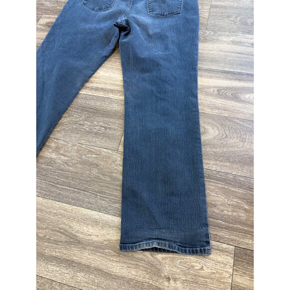 LEVI'S 505 STRAIGHT LEG BLUE DENIM JEANS WOMENS SIZE 16 W33 L30 STRETCH - Picture 4 of 11